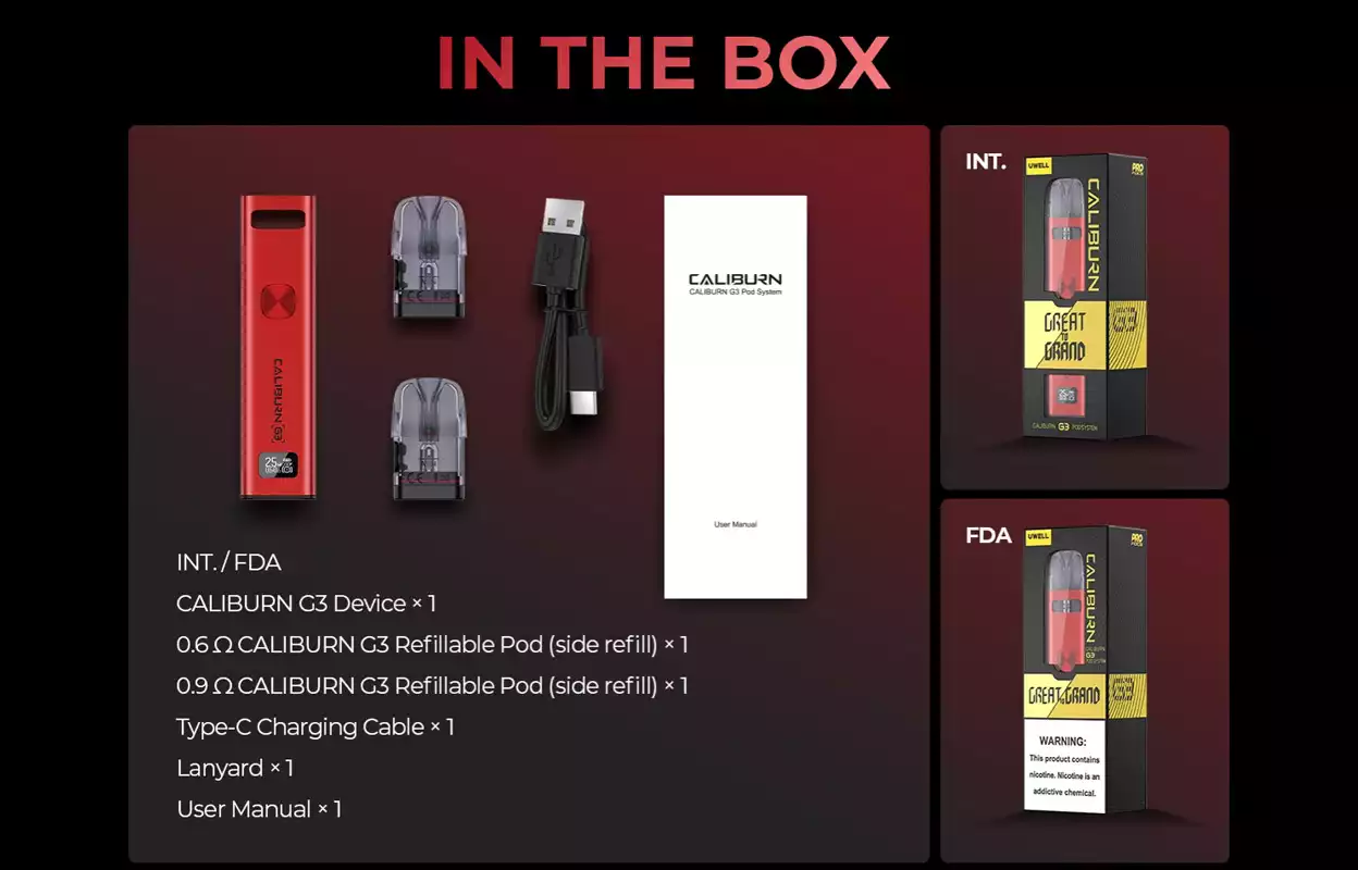 kit Caliburn G3 black